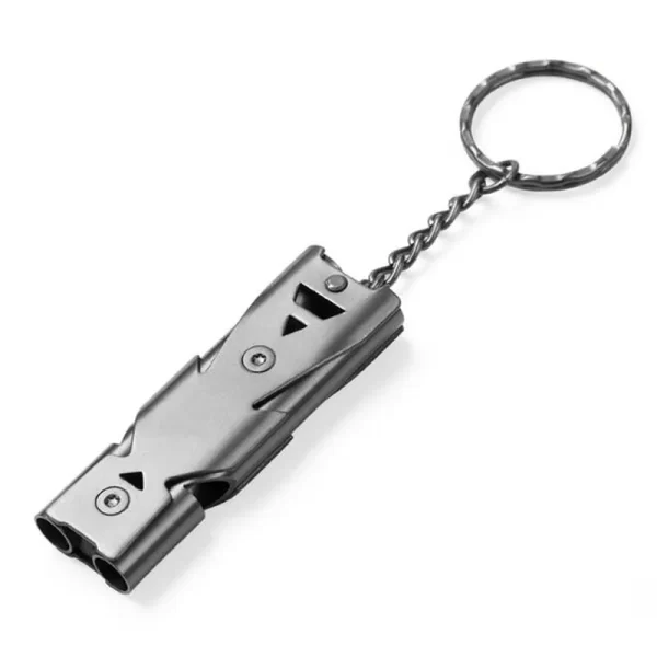 Outdoors High Decibel Portable Keychain S/Steel Whistle