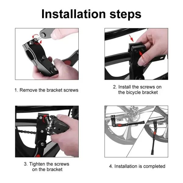Adjustable Mountain Bike Aluminium Kickstand - Image 6